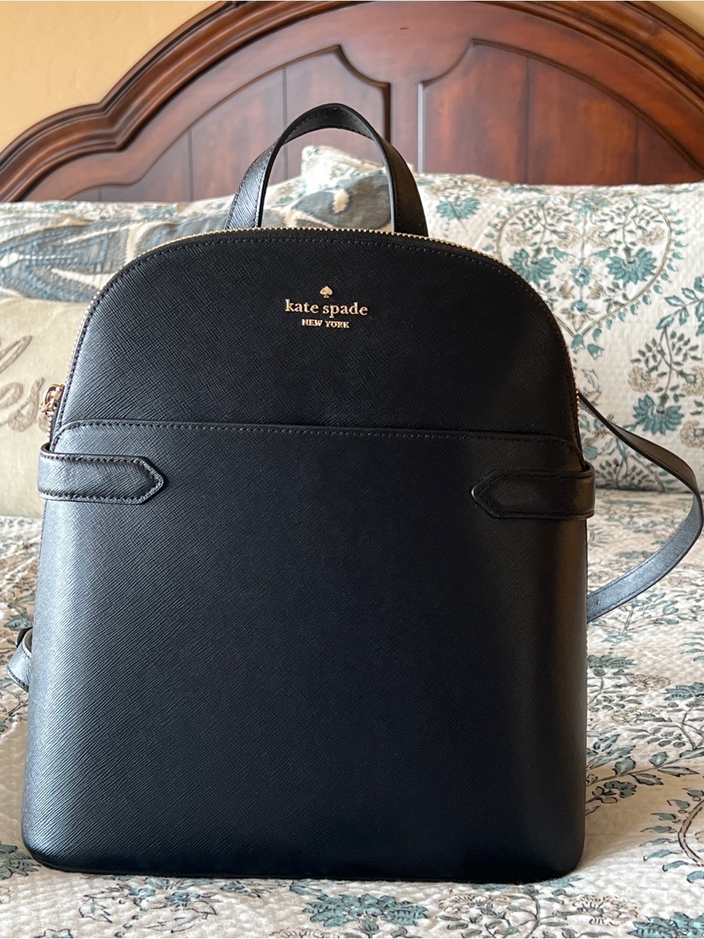 Kate Spade Staci Dome Saffiano Leather Backpack 🖤